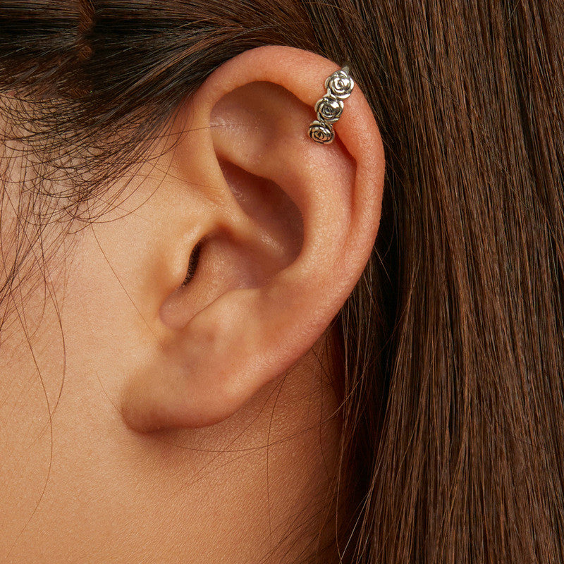 Women's Vintage Rose No Pierced Ear Cuffs