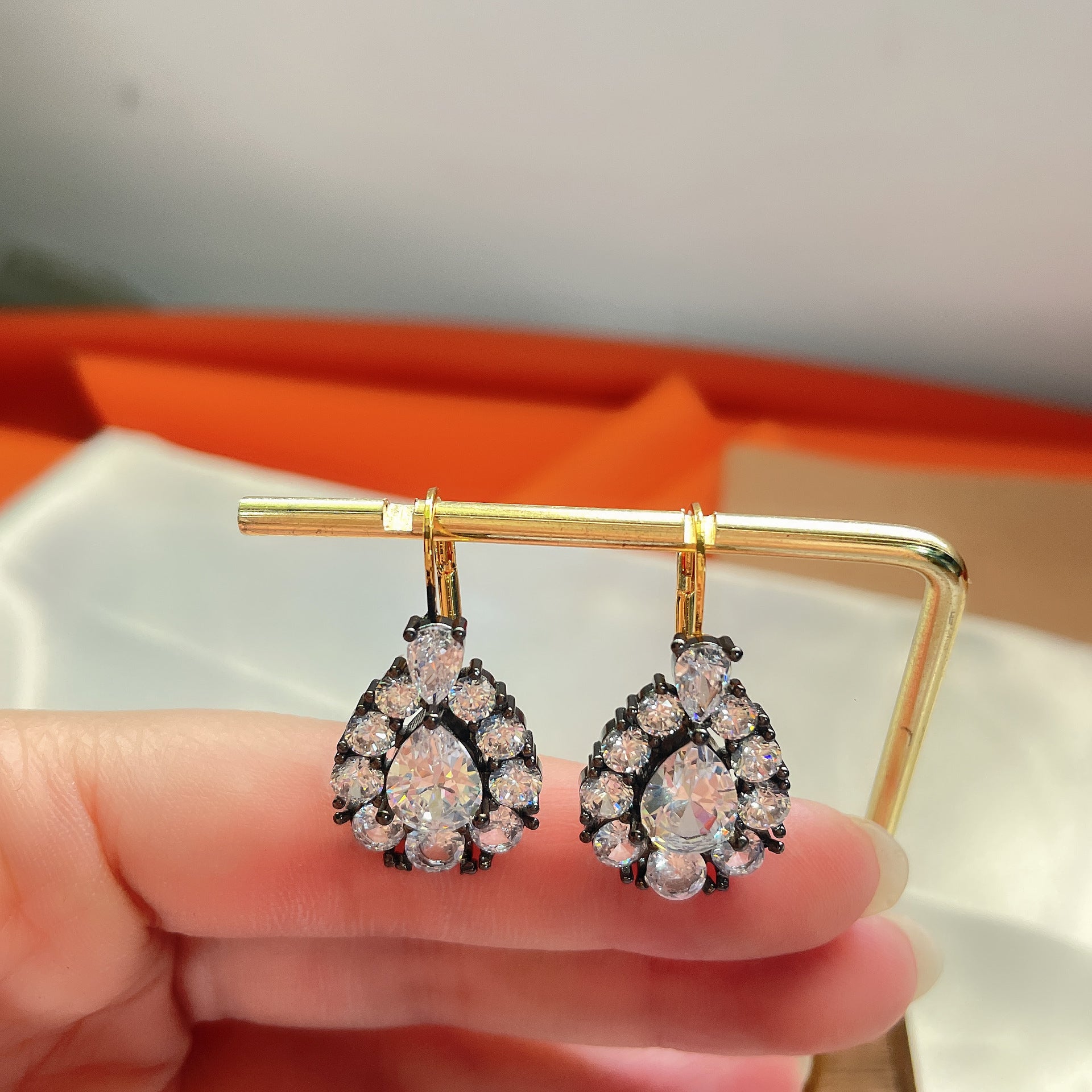 Elegant Elegant Alloy Champagne Earrings