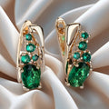 European And American Zircon Elegant Earrings