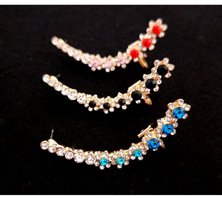 Women Diamond Stud Earrings Ear Cuffs