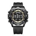 Sport leather men's quartz watch