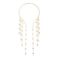 Draped Multi-Layer Heart Tassel Choker Vintage Futuristic Sexy Dress Neckpiece For Women