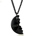 European And American-style Fitness Dumbbell Plate And Barbell Necklace For Men