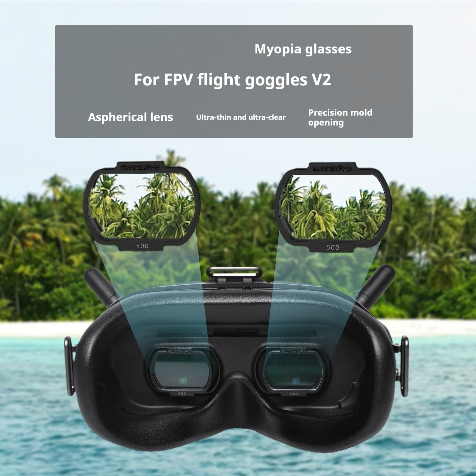 Suitable For Flight Glasses V2 Myopia Lenses