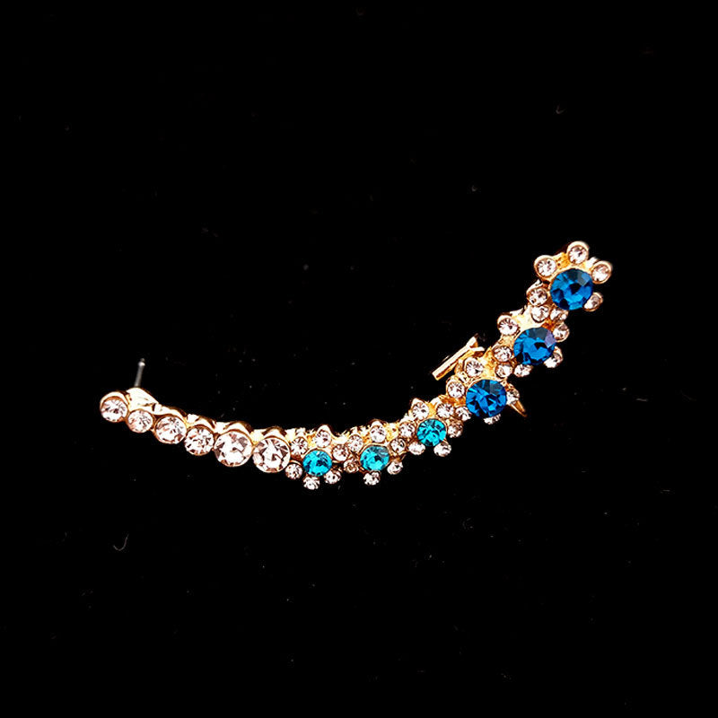 Women Diamond Stud Earrings Ear Cuffs